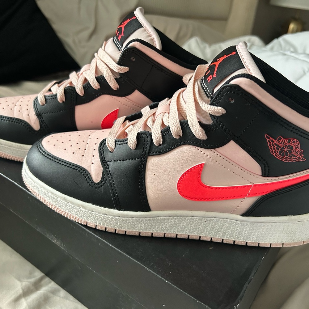 Jordan 1s Black and Pink Sneakers